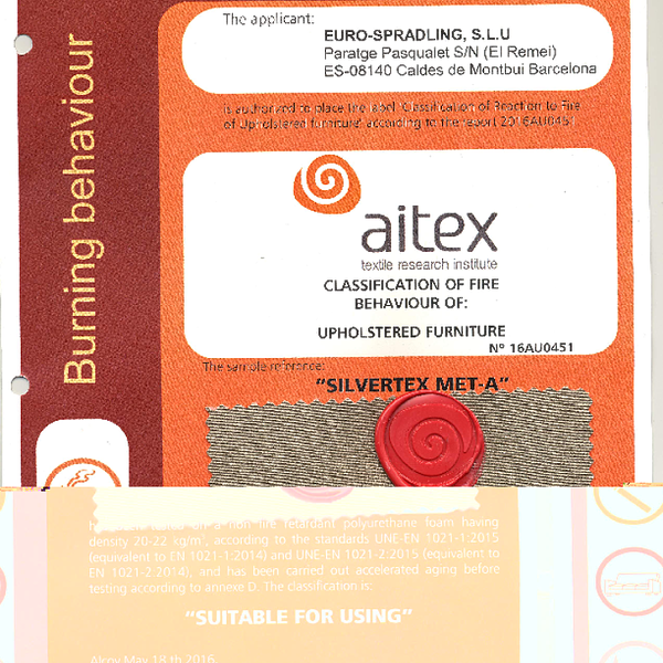 silvertex - flammability en 1021 1 2